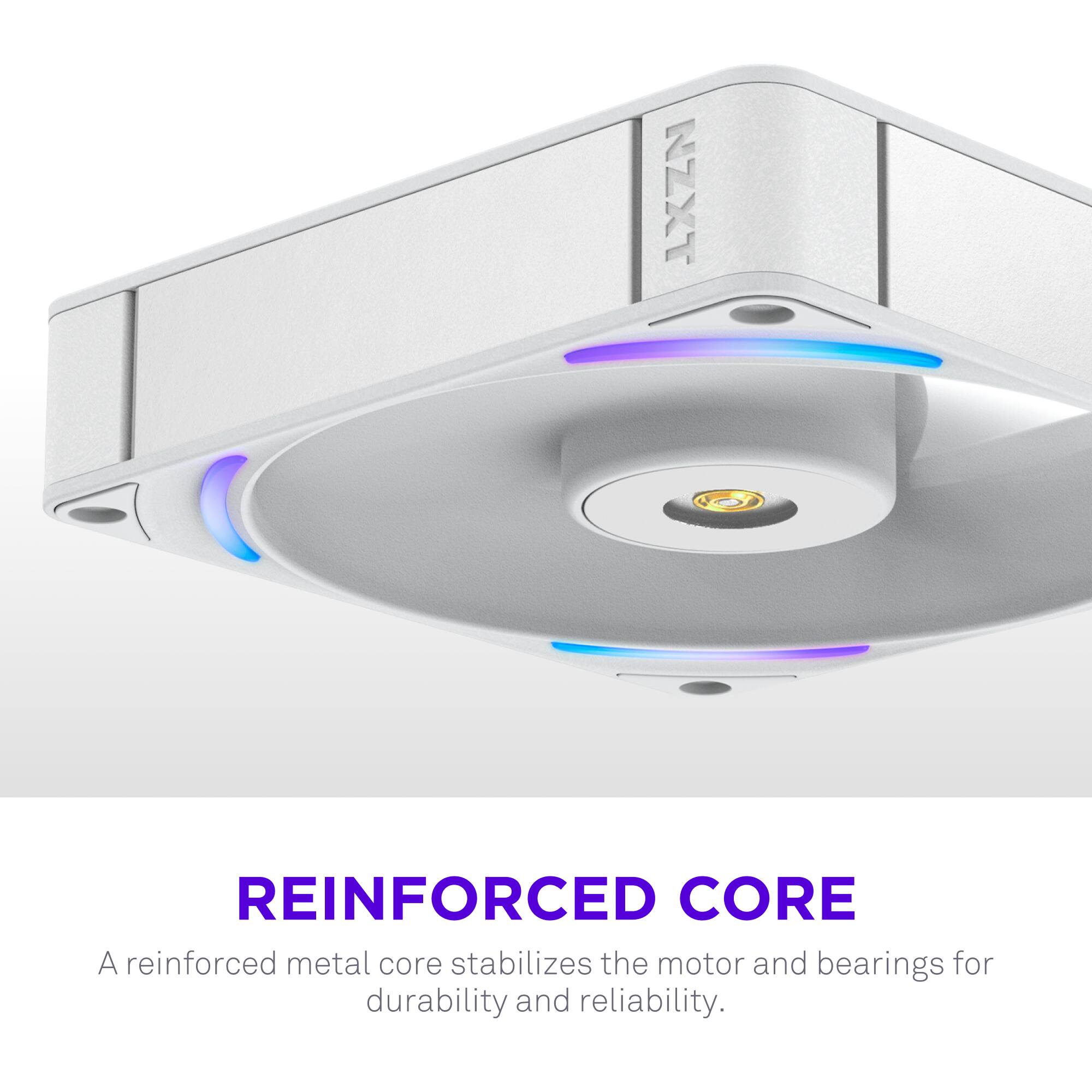REINFORCED CORE  
A reinforced metal core stabilizes the motor and bearings for durability and reliability.