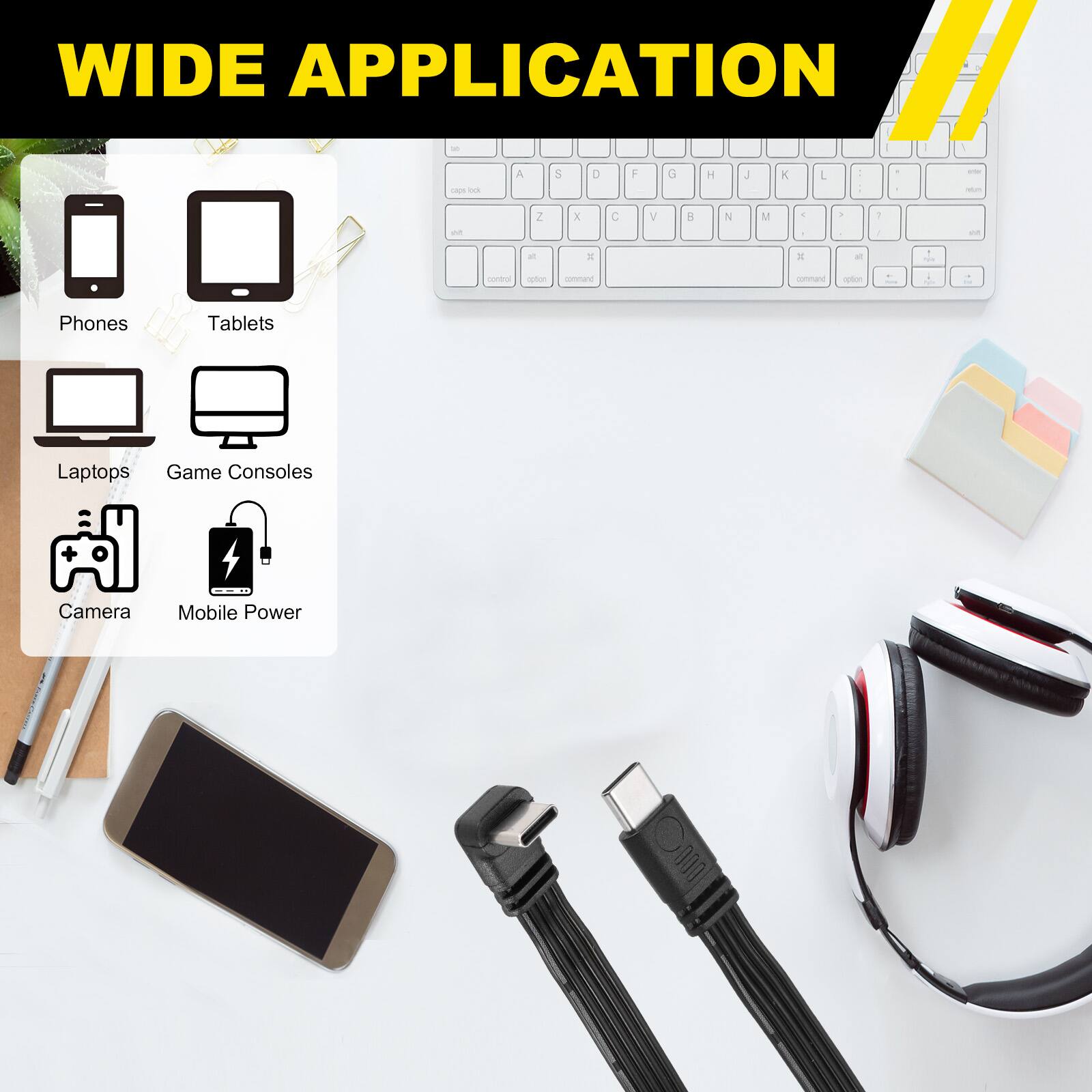 WIDE APPLICATION

- Phones
- Tablets
- Laptops
- Game Consoles
- Camera
- Mobile Power