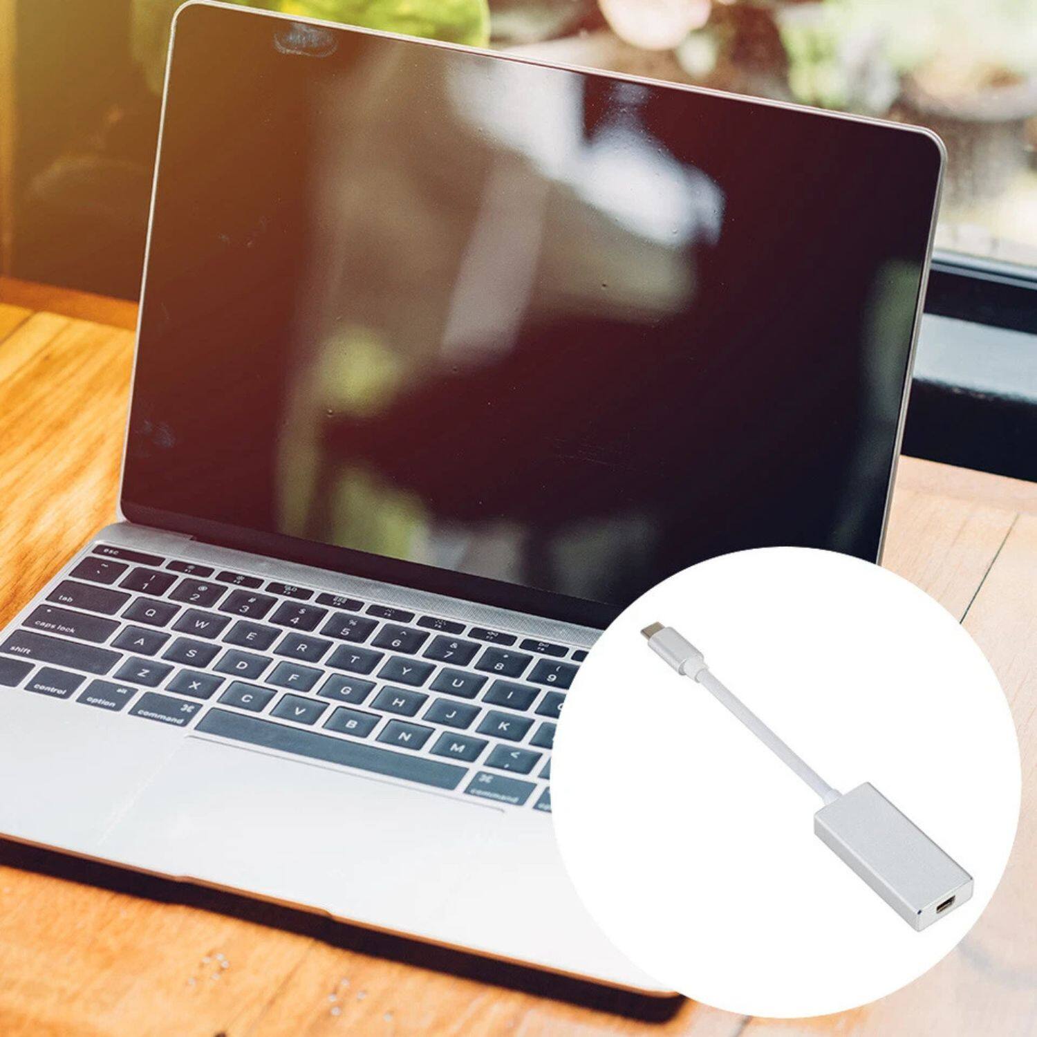 Left. Stock Preferred - USB-C 3.1 to Mini DisplayPort Adapter Cable – 4K Aluminum Video Converter for MacBook Air/Pro & Android Devices.