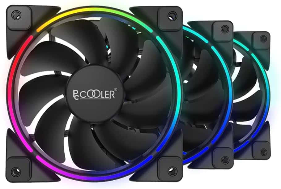 PCCOOLER - Corona 3-in-1 ARGB Cooling Fans KIT - Black
