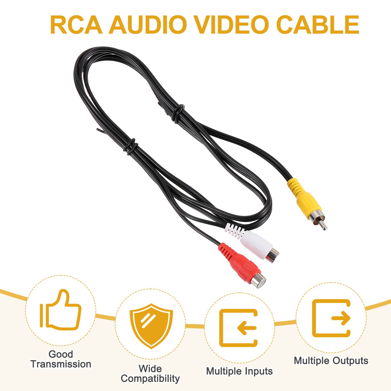 RCA AUDIO VIDEO CABLE

- Good Transmission
- Wide Compatibility
- Multiple Inputs
- Multiple Outputs