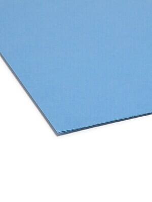 Alt View 3. Smead -  SuperTab File Folder, Oversized 1/3-Cut Tab, Letter Size, Blue, 100/Box  - Blue.