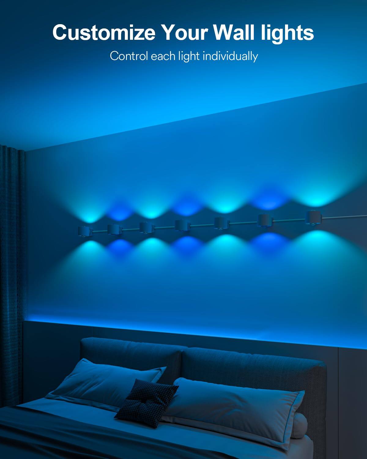 Customize Your Wall lights  
Control each light individually