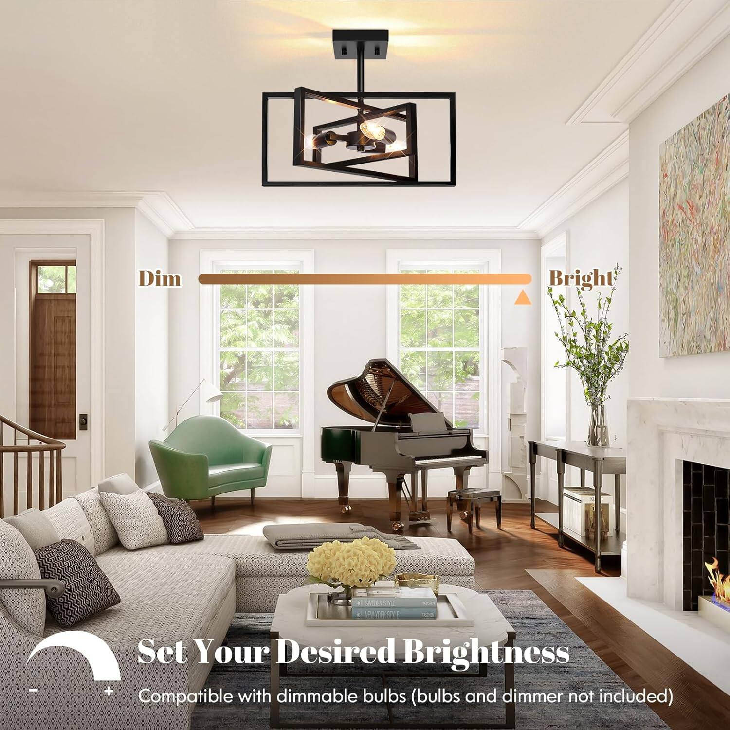 Dim Bright SMONST RYE ANO OT

Set Your Desired Brightness

Compatible with dimmable bulbs (bulbs and dimmer not included)