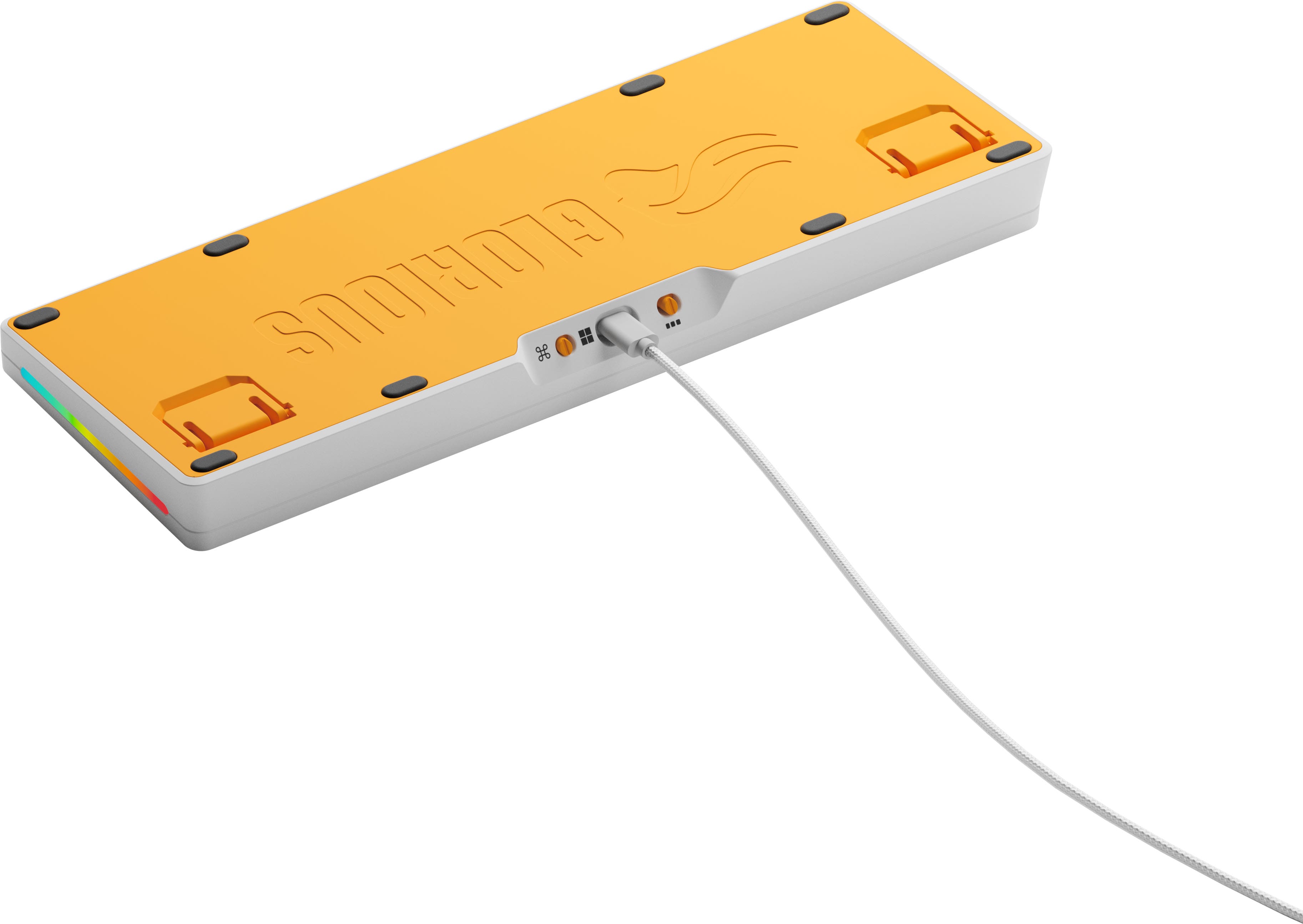 Alt View 17. Glorious - GMMK 3 65% Wired Mechanical Linear Switch Gaming Keyboard with Hot-swappable Switches - White.