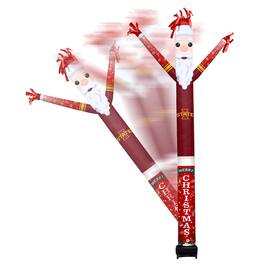 Sporticulture - Iowa State Cyclones Santa Claus Inflatable Crazy Sports Fan - Red