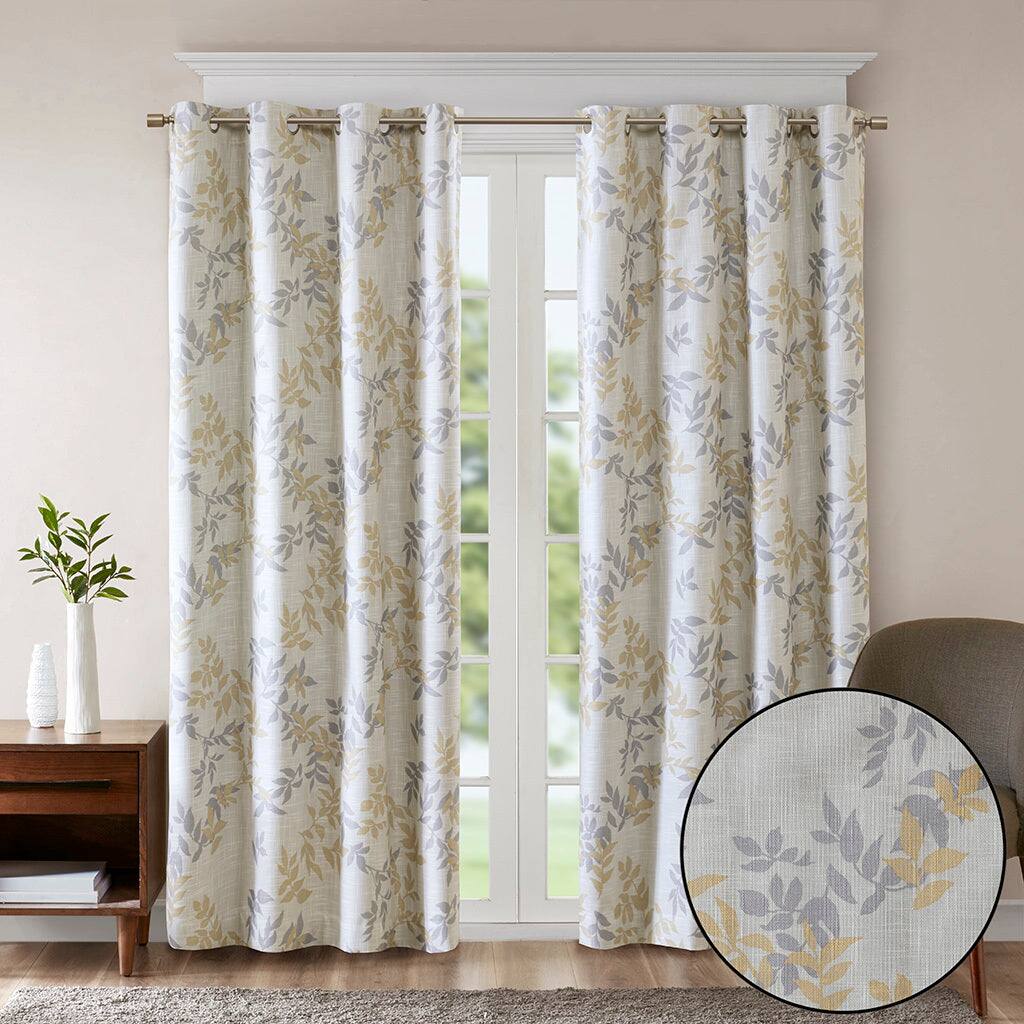 Alt View 1. BreeBe - Printed Botanical Blackout Curtain Panel(Only 1 Pc Panel) - Multicolor.
