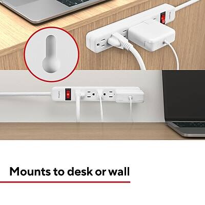 Mounts to desk or wall