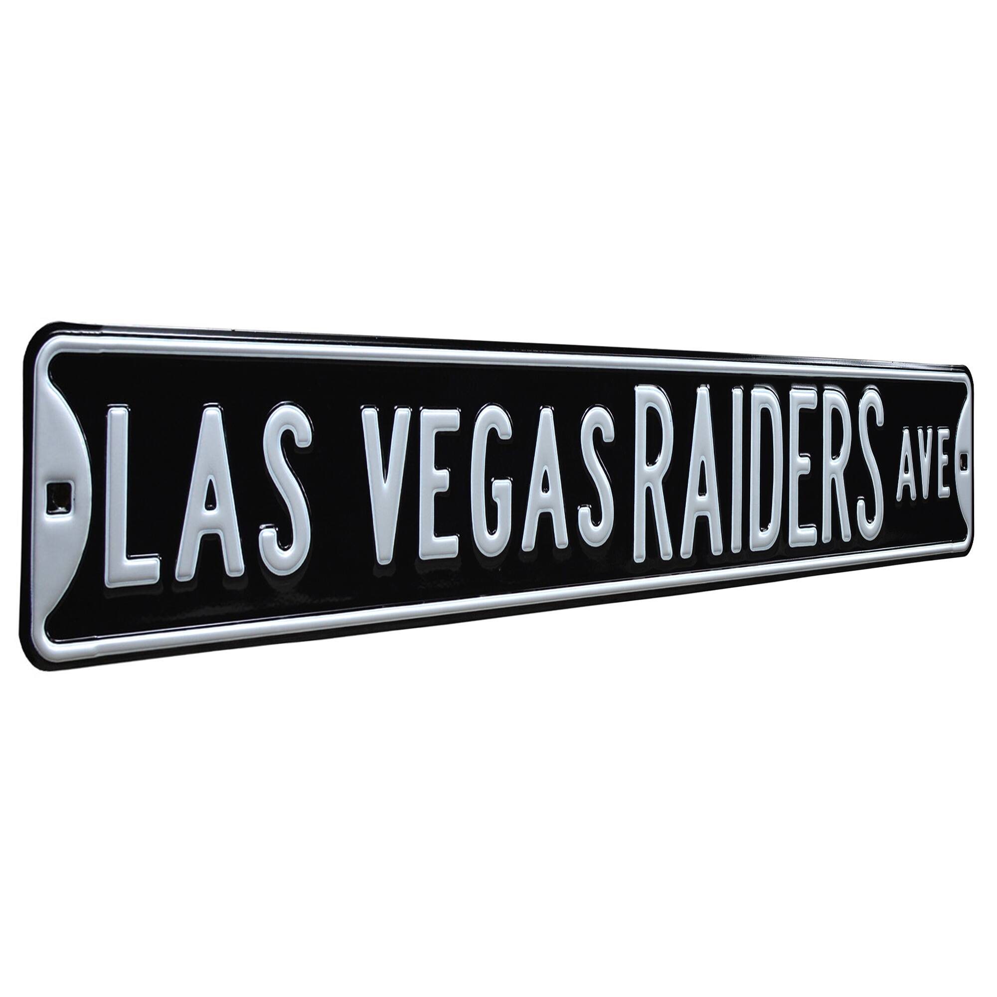 Authentic Street Signs - Las Vegas Raiders 6'' x 36'' Steel Street Sign - Multicolor