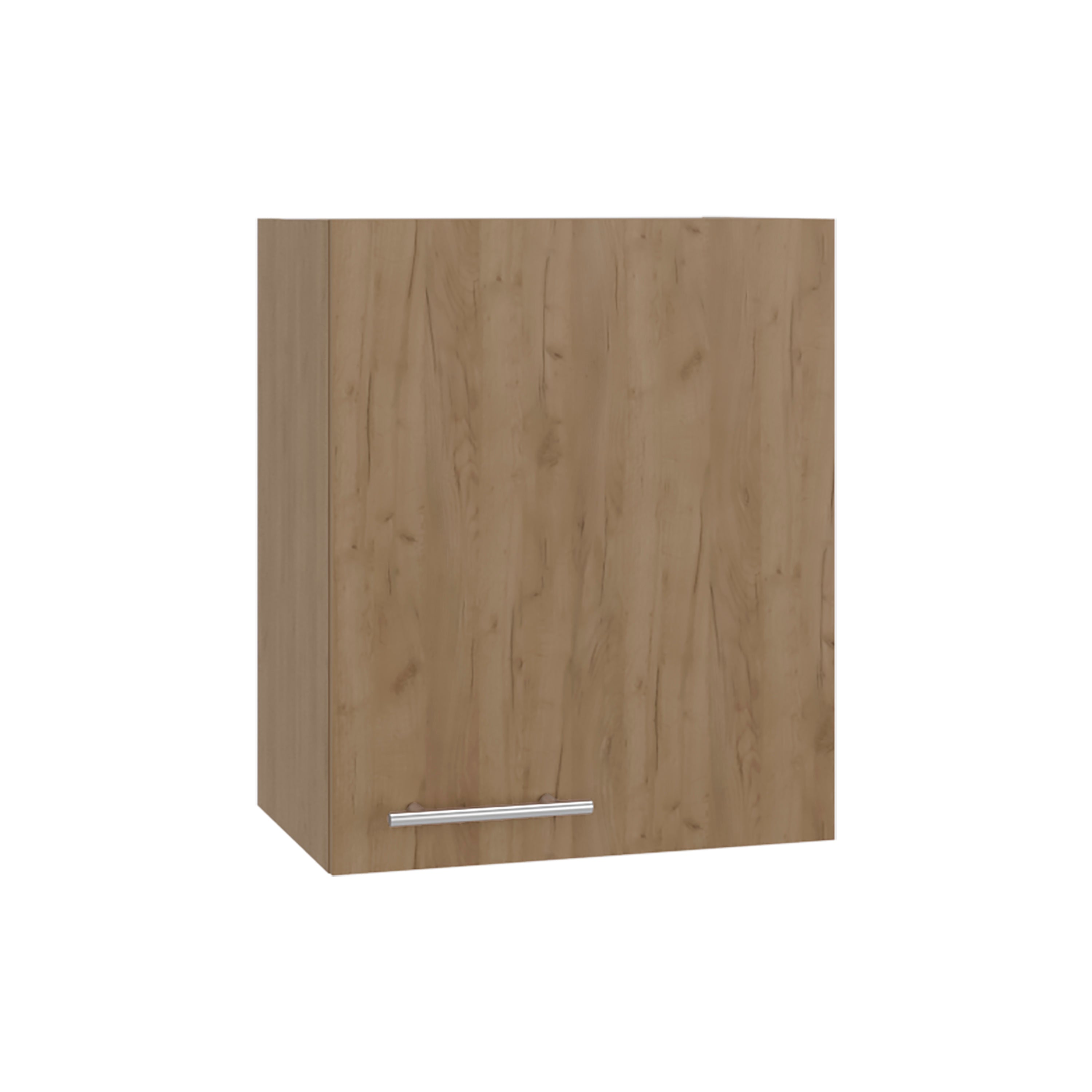 Left. TuHome - Tuhome Manchester Wall Cabinet, 19.7" W x 23.6" H Wall Mounted Storage with 1 Door and 2 Interior Sh - Beige.