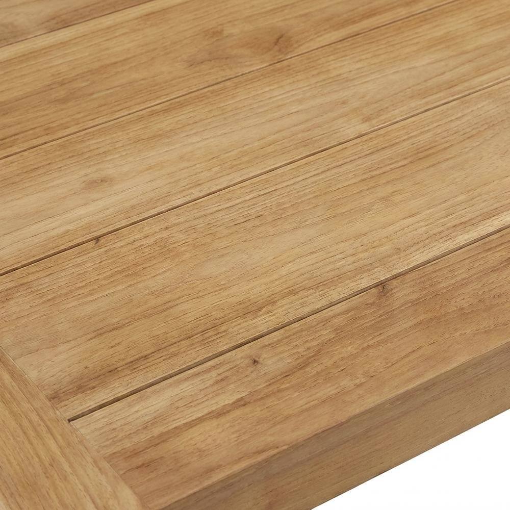 Alt View 1. Outdoor Escape - Outdoor patio wood coffee table with sturdy design and classic finish - Brown.