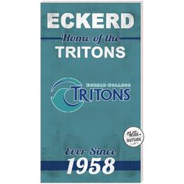 Jardine - Eckerd Tritons 11" x 20" Indoor/Outdoor Home Of The Sign - Green