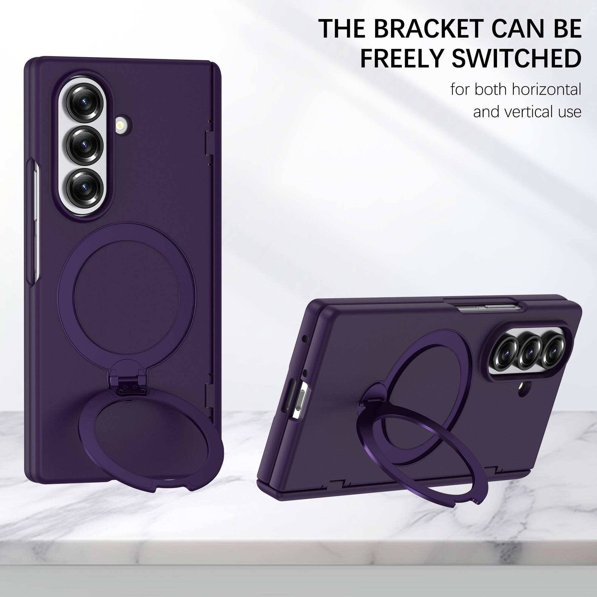 THE BRACKET CAN BE FREELY SWITCHED for both horizontal and vertical use