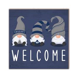 Fan Creations - BYU Cougars 10'' x 10'' Welcome Gnomes Sign - Multicolor