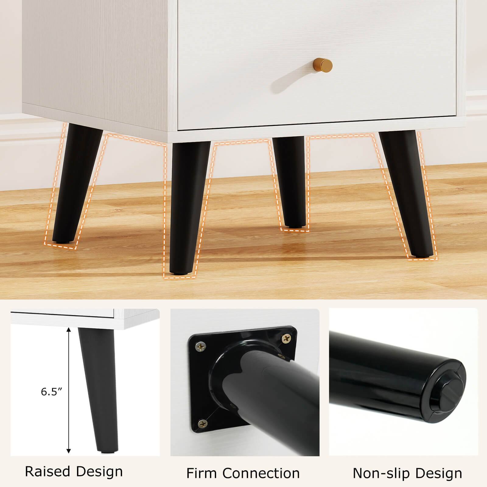 6.5" Raised Design  
Firm Connection  
Non-slip Design