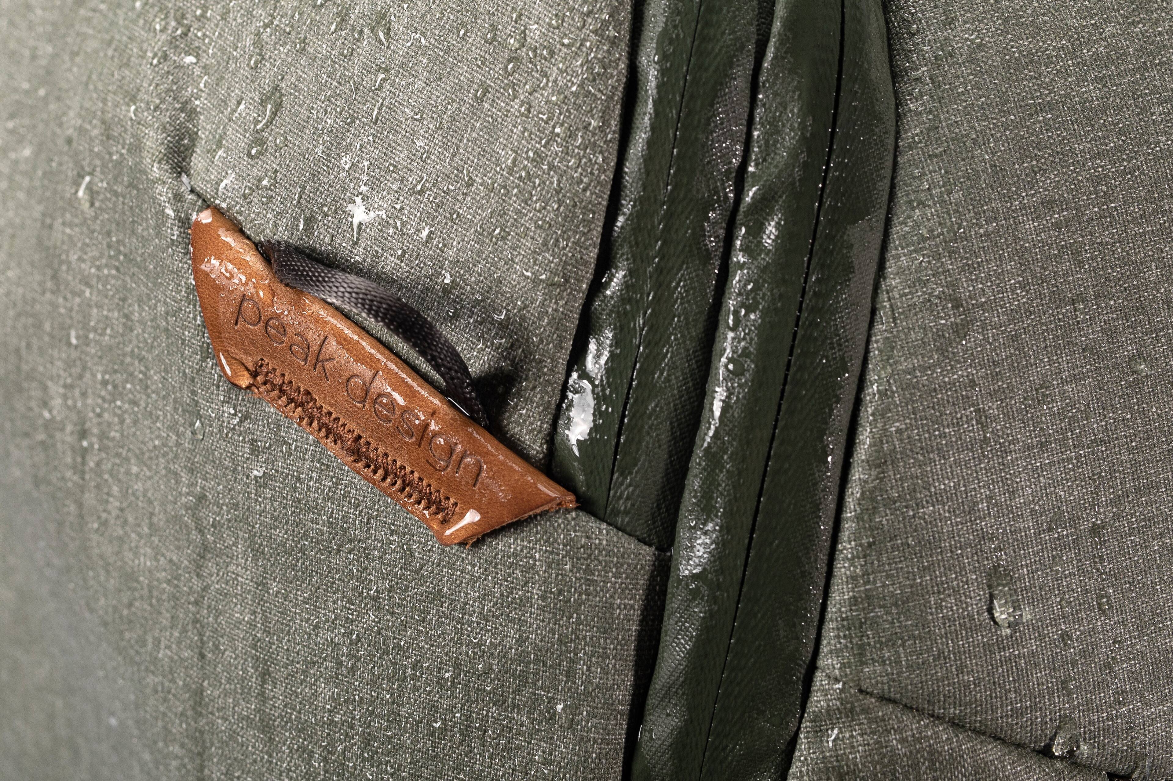 The text on the image reads "peak design."