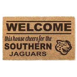 Jardine - Southern University Jaguars 18" x 30" Welcome Doormat - Brown