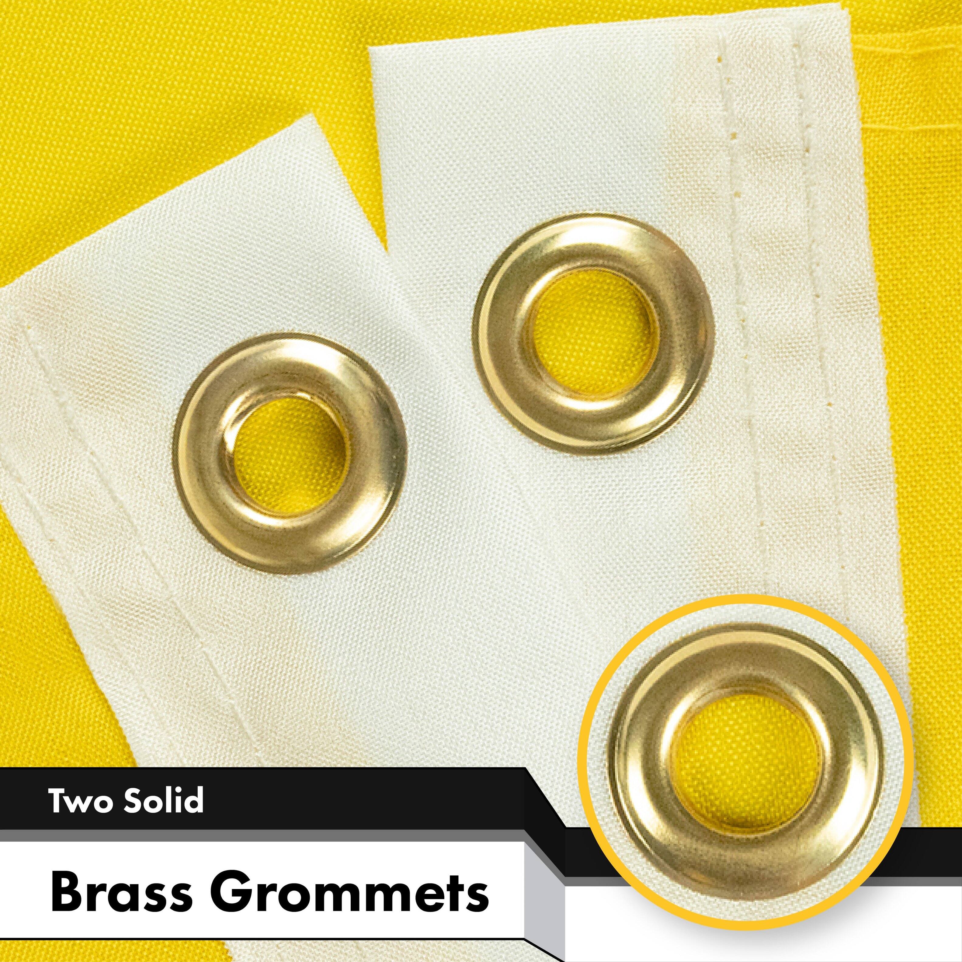 Two Solid Brass Grommets
