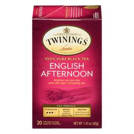 Twinings - English Afternoon Tea - Case of 6 - 20 Bags
