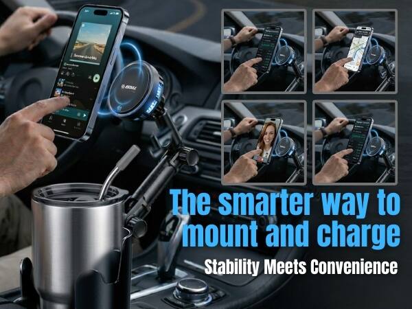 The smarter way to mount and charge  
Stability Meets Convenience