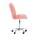 Alt View 15. Linon Home Décor - Larabee Plush Faux Fur Adjustable Office Chair With Chrome Base - Blush Pink.