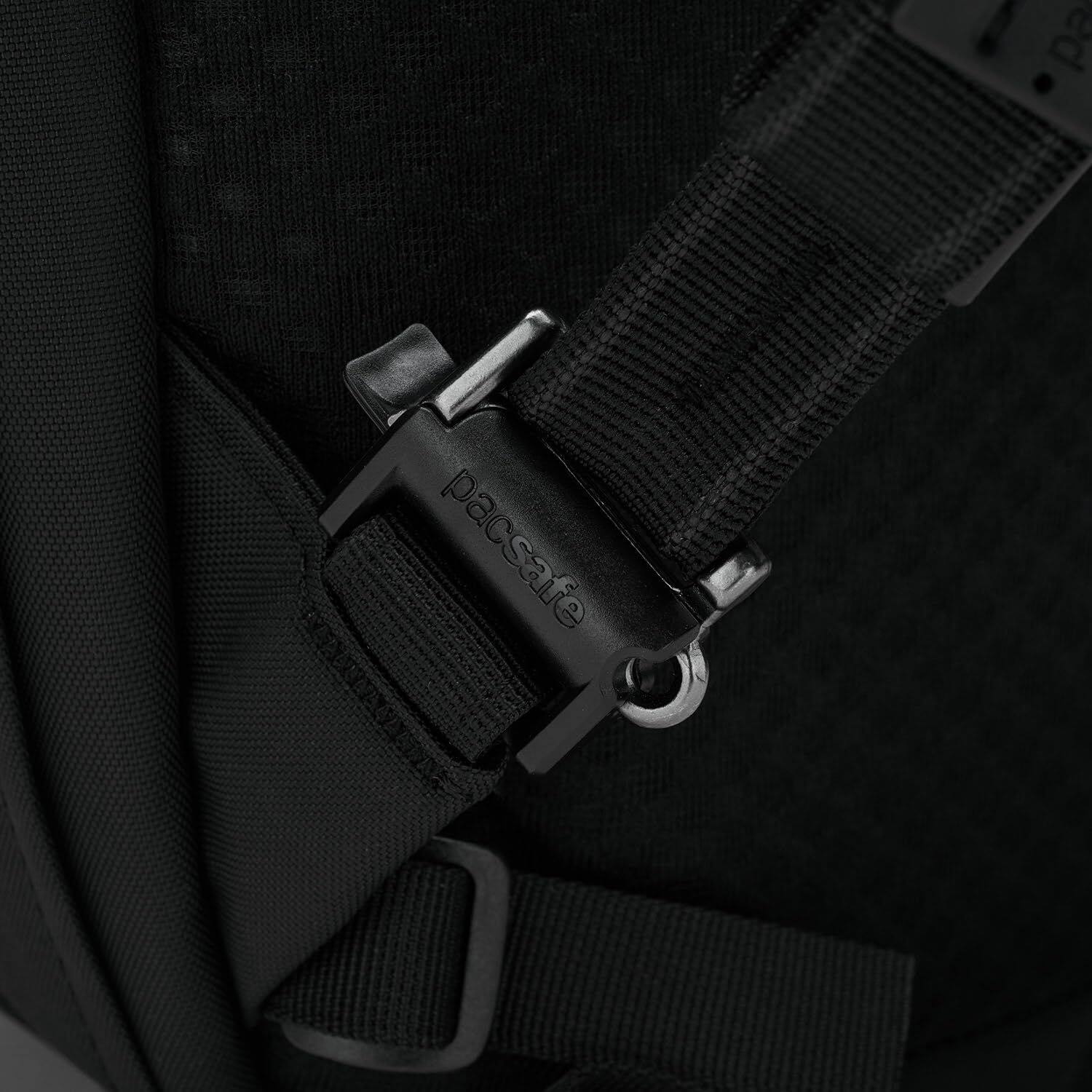 Alt View 4. Pacsafe - V 26L Tour Backpack - Jet Black.