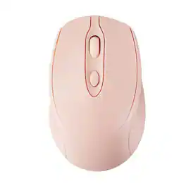 RISOKEYS - Wireless Mouse - Dual Mode BT5.2 & 2.4G Silent Click, Rechargeable for Laptop/Tablet/PC for Office, Gaming & Students - Wireless - Pink