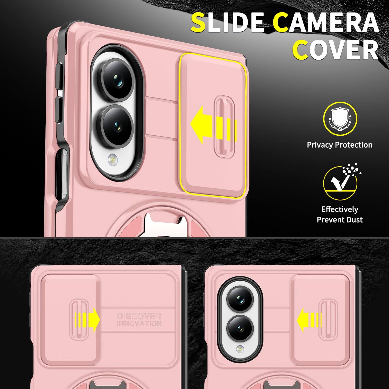 SLIDE CAMERA COVER  
Privacy Protection  
Effectively Prevent Dust  
DISCOVER INNOVATION