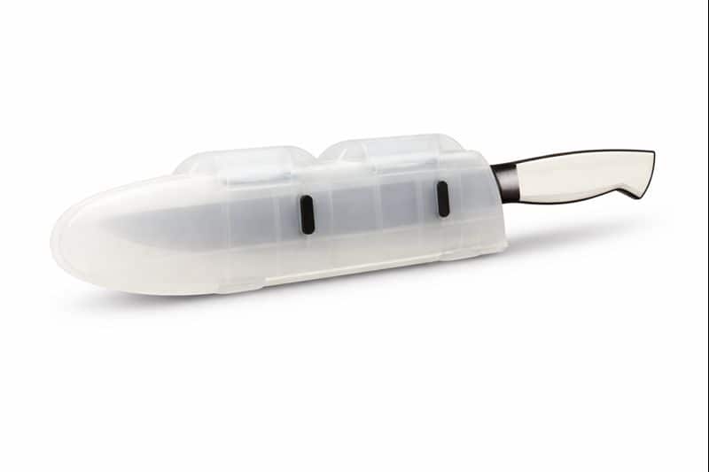 Blade Guard - 8" Knife Protector for Safe Storage, Travel & Drawer Edge Protection Dishwasher Safe - Clear