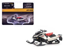 Ski-Doo MXZ X-RS Snowmobile Spartan 1/32 Diecast Model by BRP Models - Red and Gray Metallic