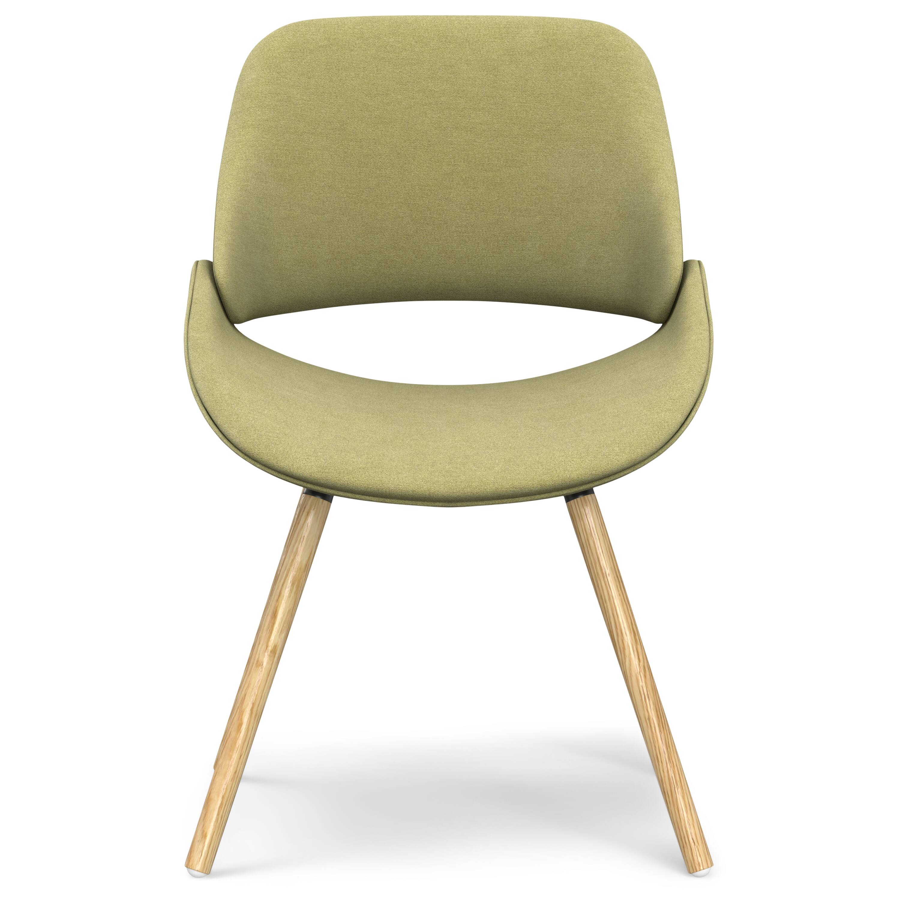 Left. Simpli Home - Malden Bentwood Dining Chair with Light Wood in Acid Green Woven Fabric - Acid Green.