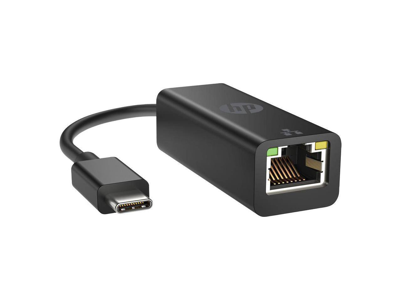 Alt View 1. HP - HP USB-C to RJ45 Adapter G2 (4Z527AA) - 1 Port, 128 MB/s, Portable - Black.