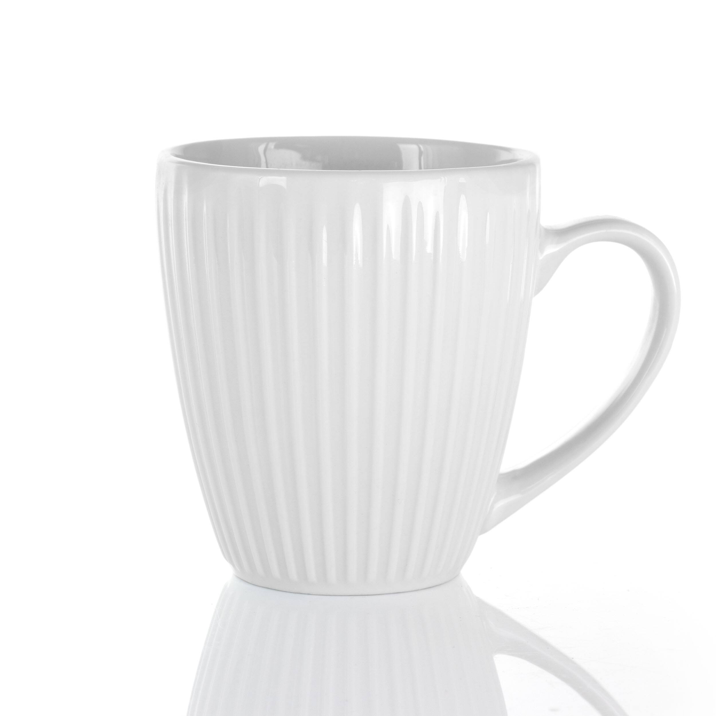 Alt View 7. Elama - Elama Elle 12 Piece Round Porcelain Mug Set in White - White.