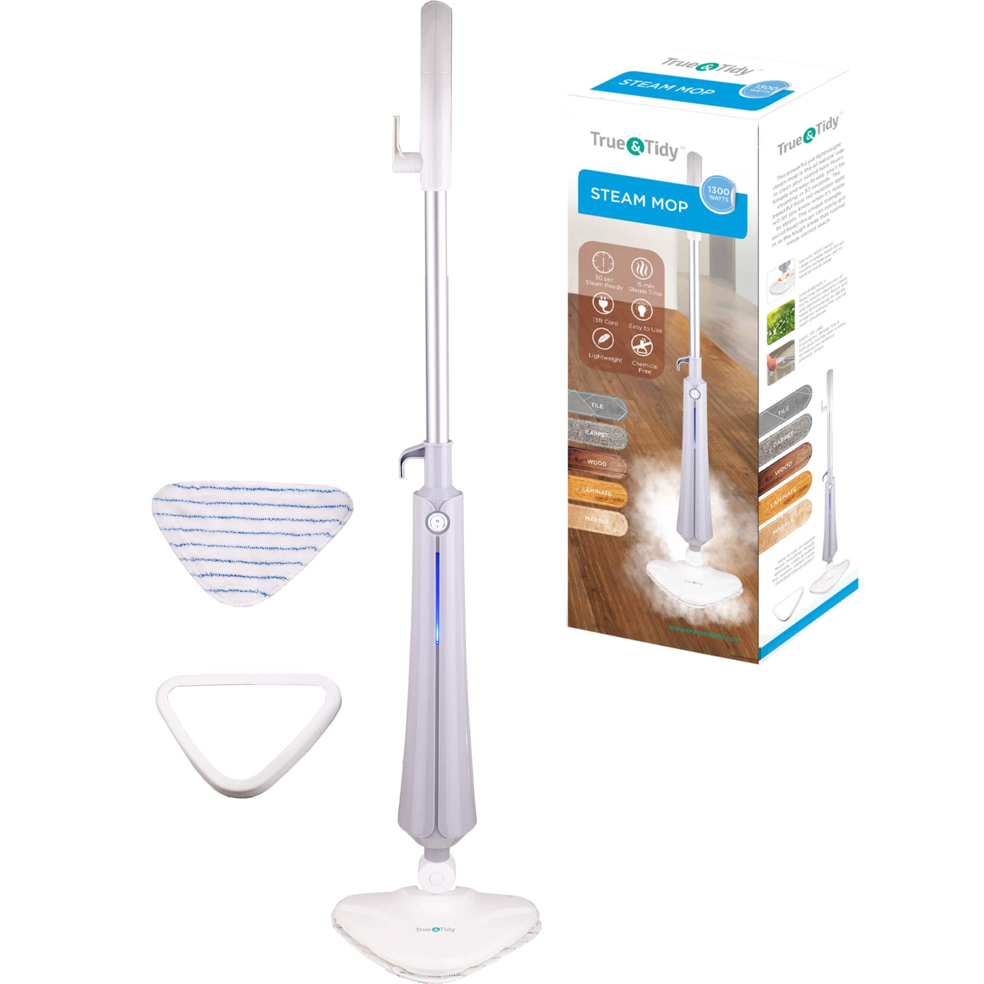 True & Tidy  
STEAM MOP  

1300 W  

- Steam Mop  
- Easy to Use  
- Lightweight  
- Chemical Free  

- Flee  
- Wood  
- Marble  
- Vinyl  

True & Tidy  
STEAM MOP  

1300 W  

- Steam Mop  
- Easy to Use  
- Lightweight  
- Chemical Free  

- Flee  
- Wood  
- Marble  
- Vinyl  

True & Tidy  
STEAM MOP  

1300 W  

- Steam Mop  
- Easy to Use  
- Lightweight  
- Chemical Free  

- Flee  
- Wood  
- Marble  
- Vinyl  

True & Tidy  
STEAM MOP  

1300 W  

- Steam Mop  
- Easy to Use  
- Lightweight  
- Chemical Free  

- Flee  
- Wood  
- Marble  
- Vinyl  

True & Tidy  
STEAM MOP  

1300 W  

- Steam Mop  
- Easy to Use  
- Lightweight  
- Chemical Free  

- Flee  
- Wood  
- Marble  
- Vinyl  

True & Tidy  
STEAM MOP  

1300 W  

- Steam Mop  
- Easy to Use  
