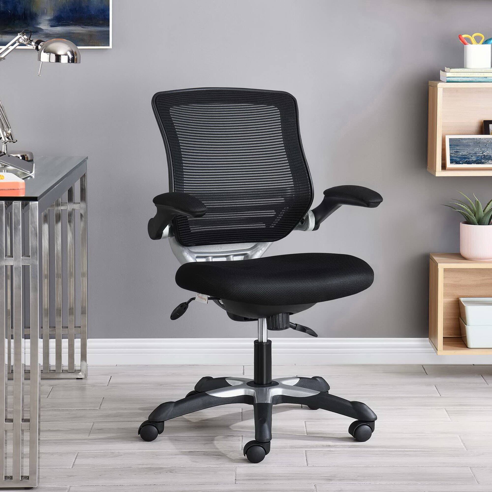 Alt View 9. Modway - Edge Mesh Office Chair by Modway - Black.