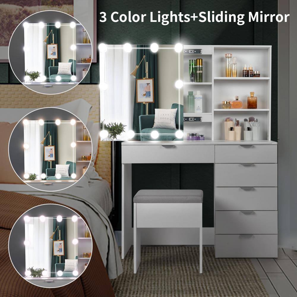 3 Color Lights + Sliding Mirror
