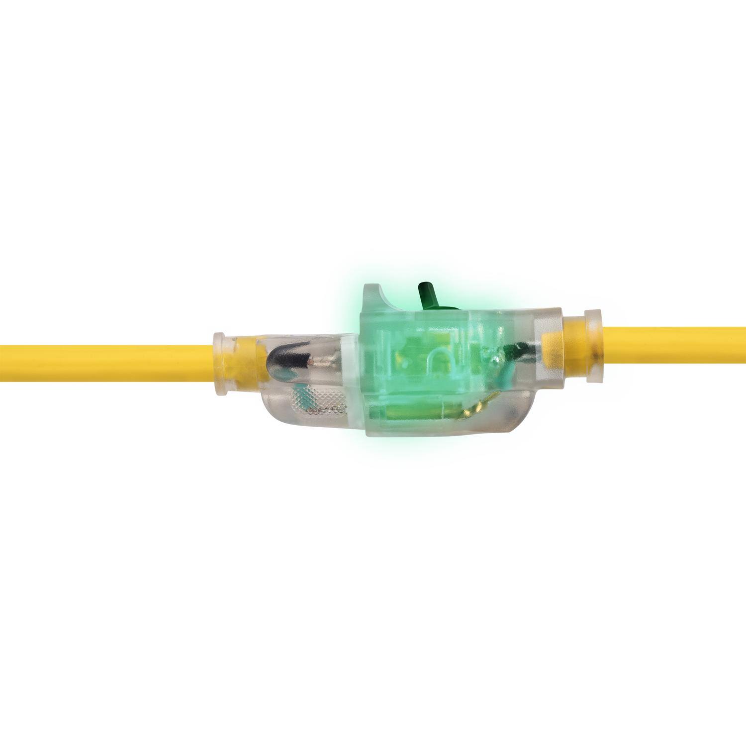 Left. Monster - Monster Just Power It Up Outdoor 50 ft. L Yellow Extension Cord - Yellow.