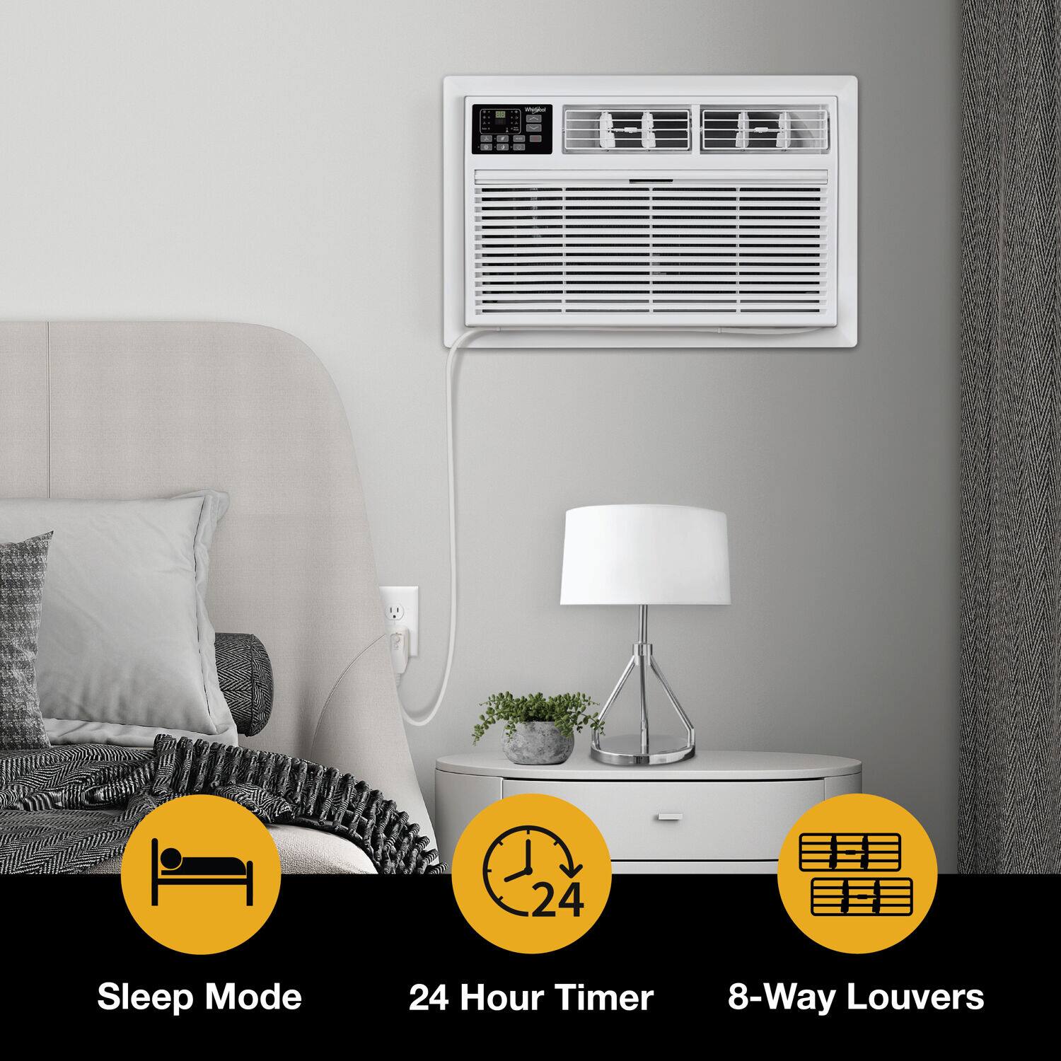 24 Hour Timer  
8-Way Louvers  
Sleep Mode