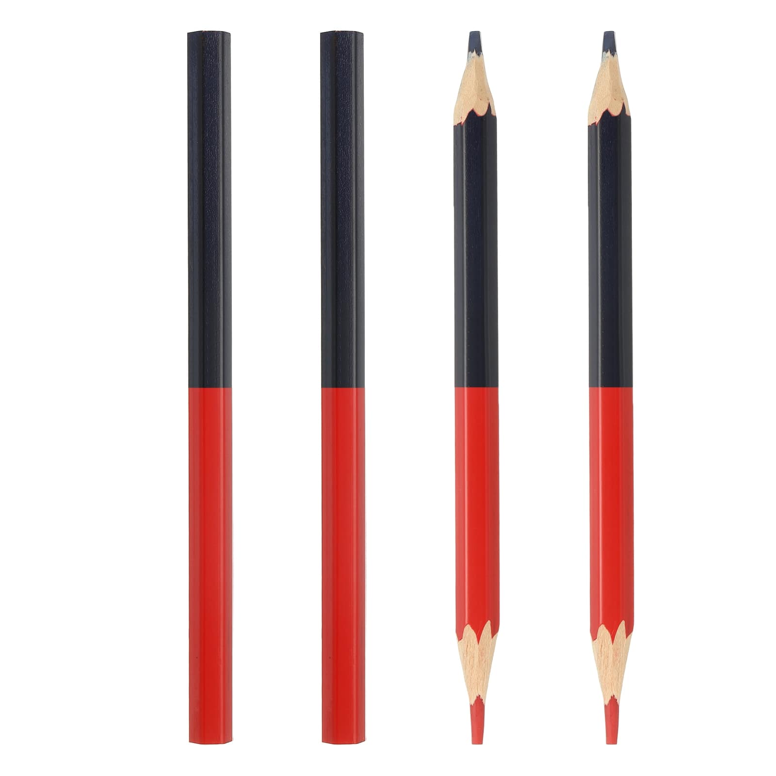 Unique Bargains - Colored Pencil, 4pcs Wooden Pencils HB Graphite Double-Ended for Office, Eng, Writing, Art, Drawing, Paint, Woodwork - Red Blue price history on PriceWatchPro