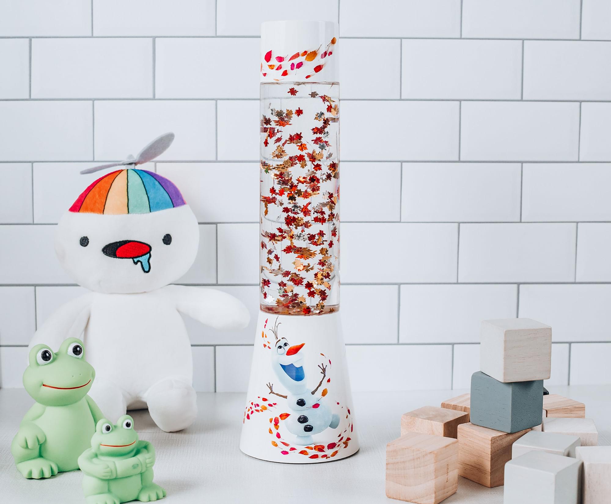 Alt View 10. Ukonic - Disney Frozen 2 Olaf Glitter Motion Lamp | 12 Inches Tall - White.