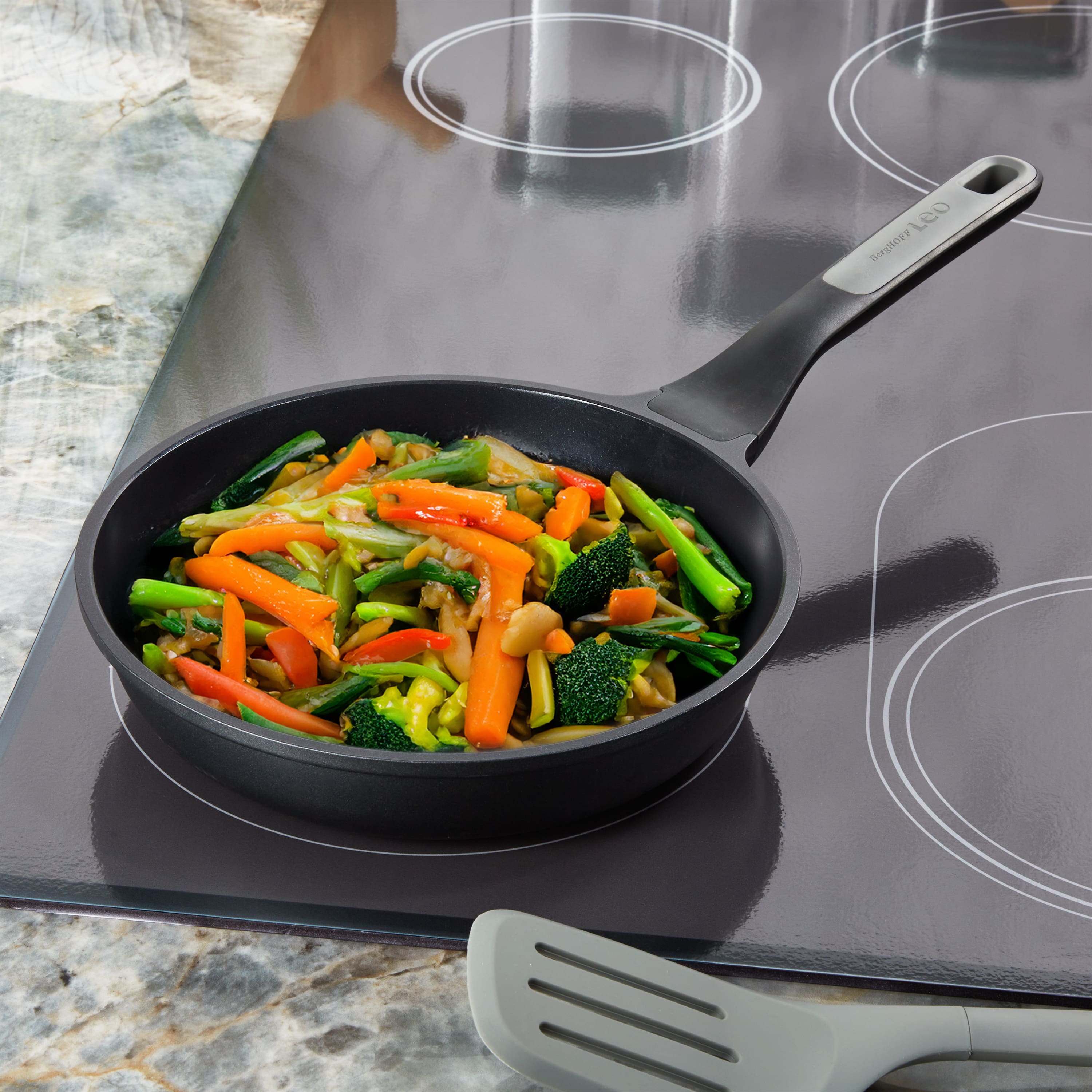 "BergHOFF - Leo Stone+ Aluminum Nonstick Ceramic Fry Pan 10"", Recycled - Black" price history on PriceWatchPro