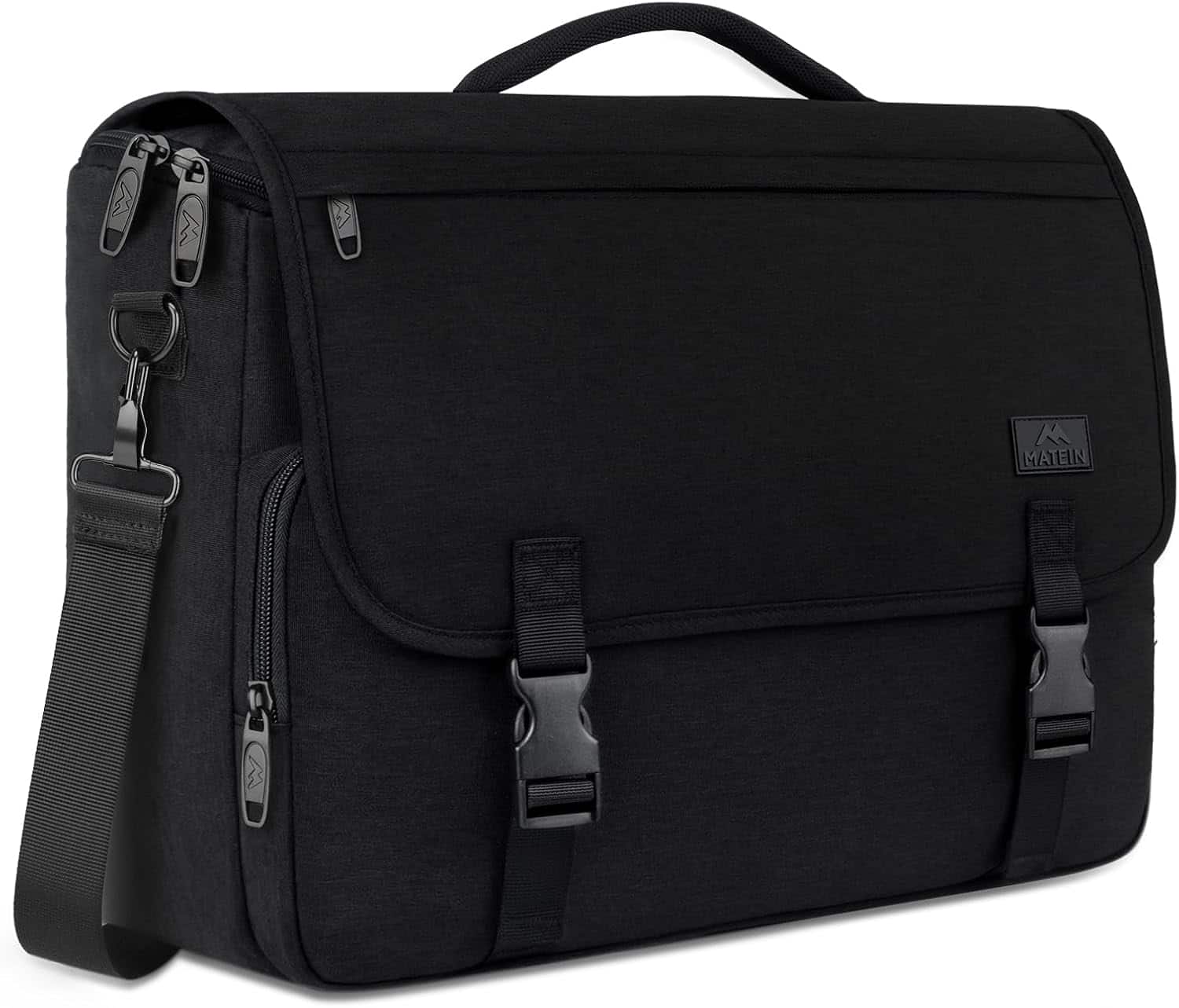 Vulpecula Spade - Briefcases Lightweight Laptop Bag Water Resistant Crossbody School Satchel Bags Computer Work Office Bag - Black