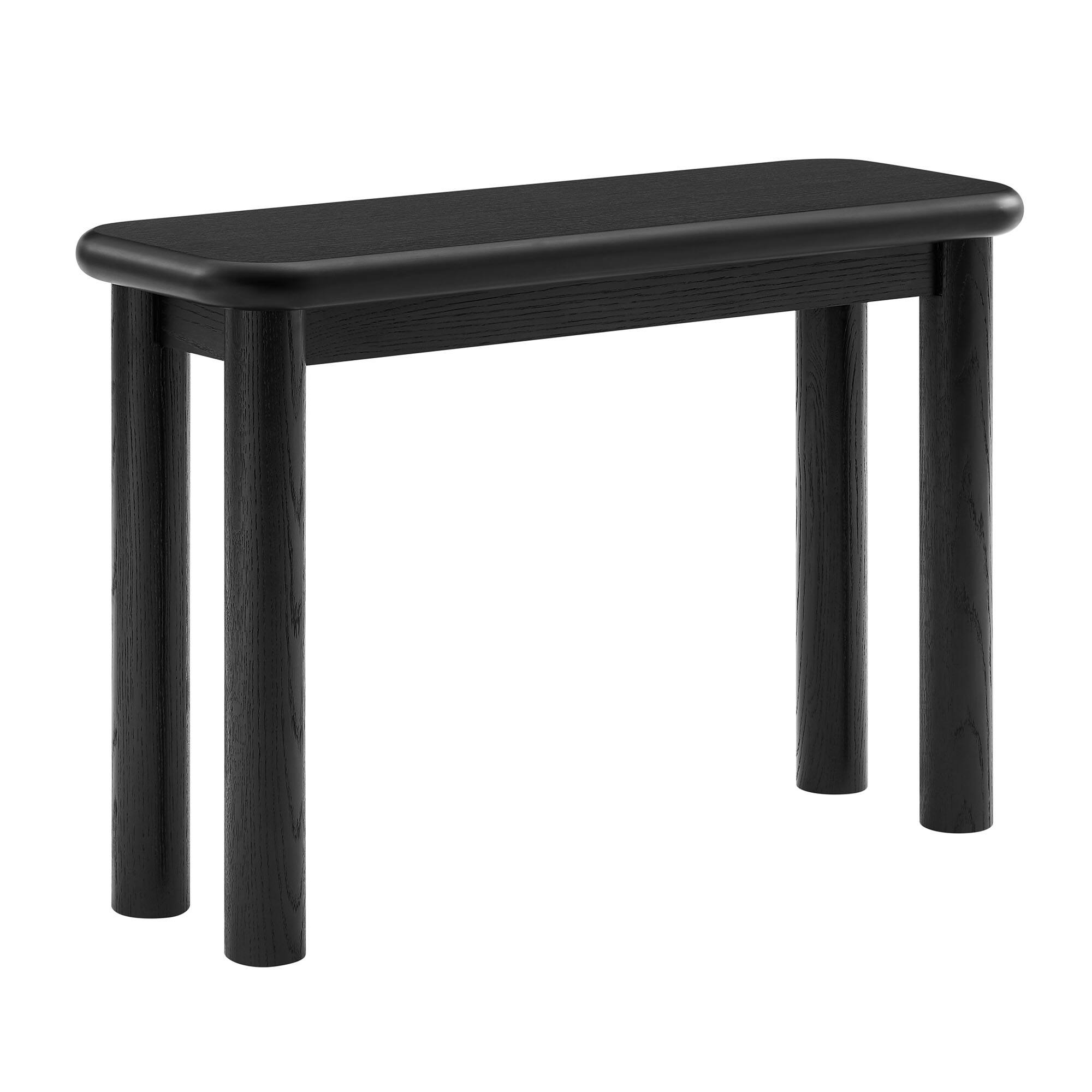 Angle. Modway - Alvia Oak Wood Console Table by Modway - Black.