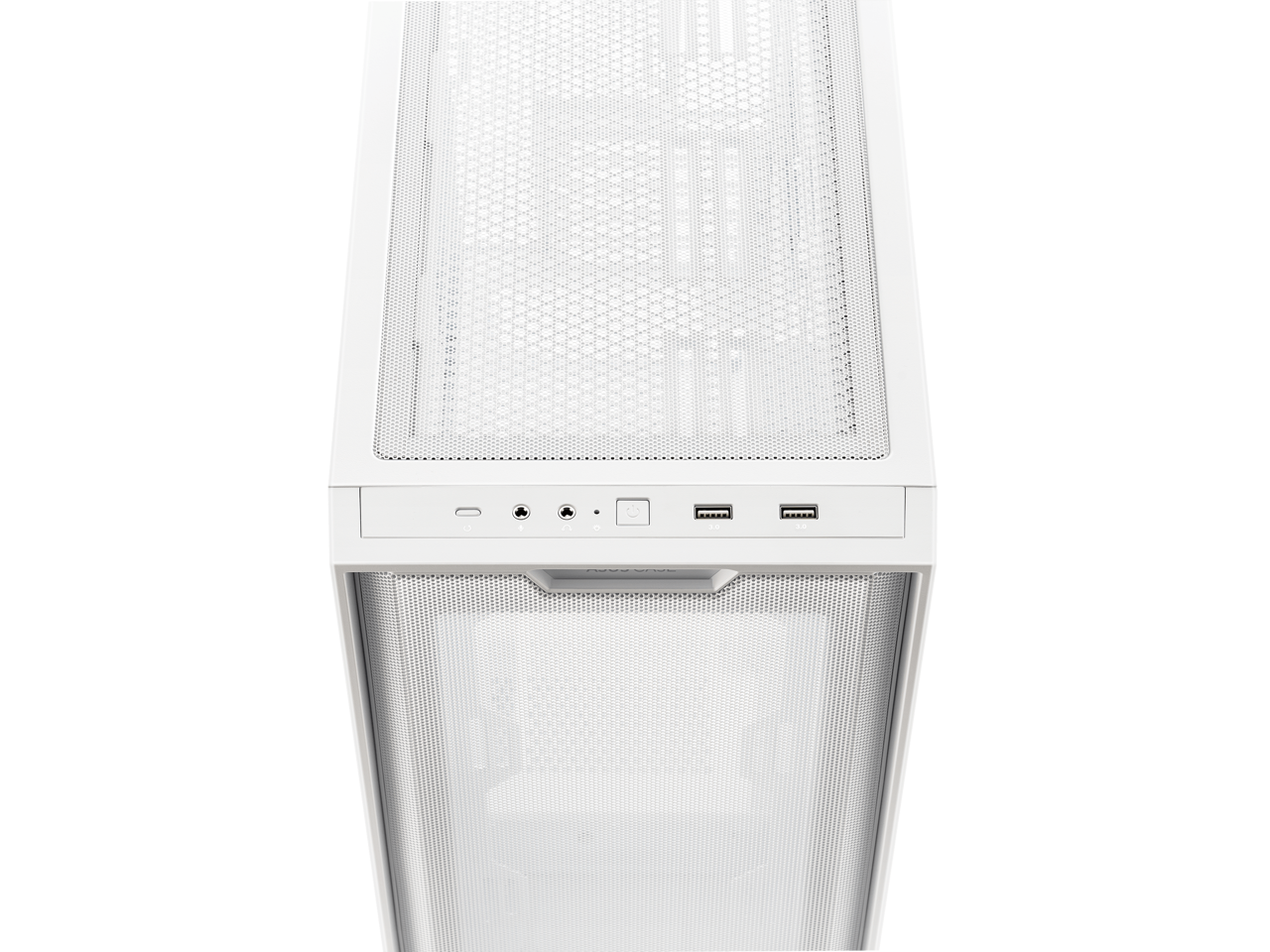 Alt View 8. ASUS - ASUS A21/WHT// Micro ATX Computer Case Steel / Plastic / Tempered Glass-White - White.