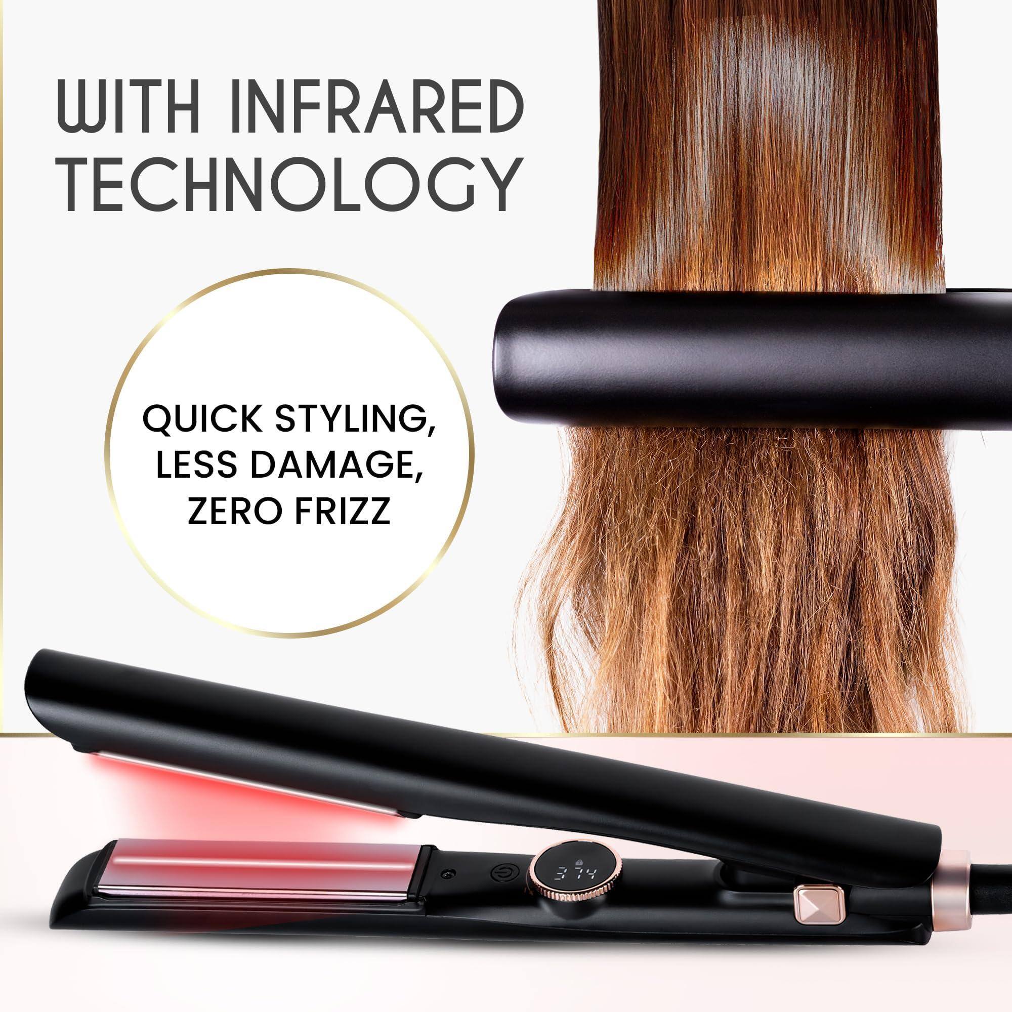 WITH INFRARED TECHNOLOGY

QUICK STYLING, LESS DAMAGE, ZERO FRIZZ