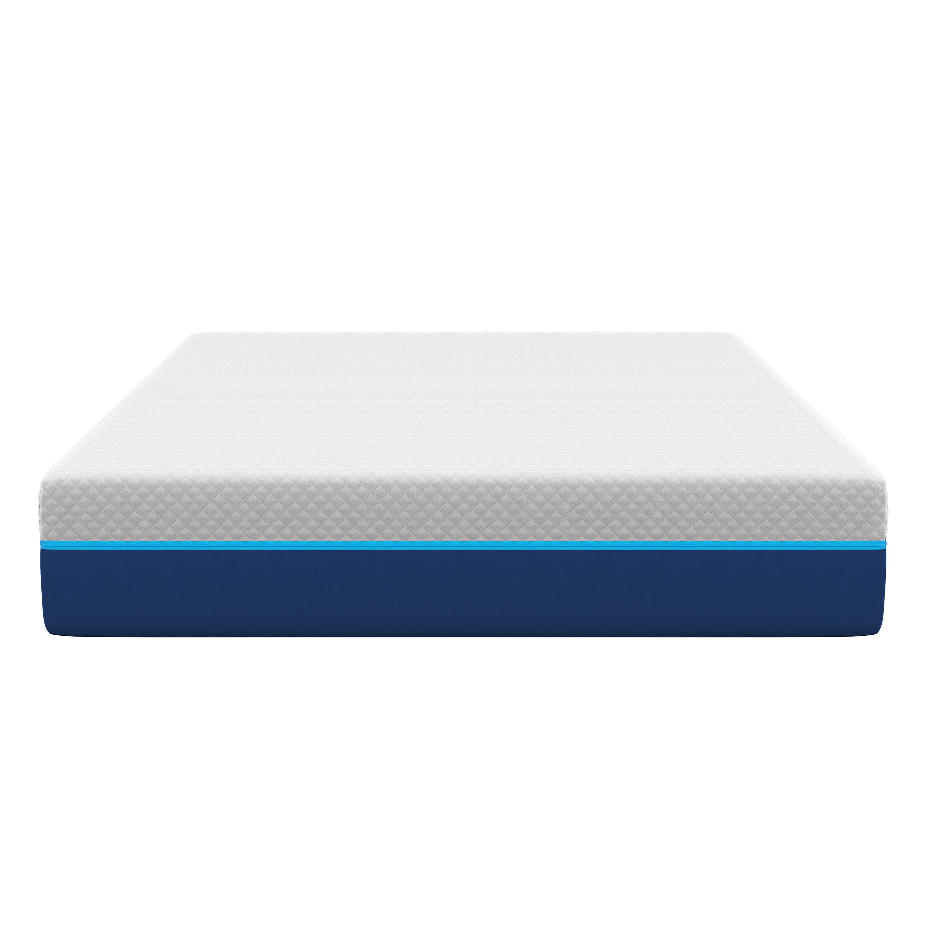 Alt View 1. Nautica - Revitalize Medium-Plush Hybrid Innerspring Mattress - WHITE/BLUE.