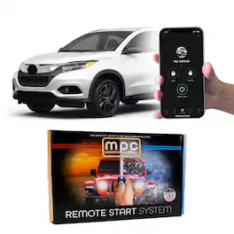 MPC - Remote start kit for Honda HR-V 2016-2022 (Push-to-Start) smartphone control, semi plug-in T-harness - Black