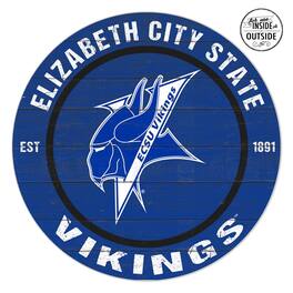 Jardine - ECSU Vikings 20'' x 20'' Indoor/Outdoor Circle Sign - Blue