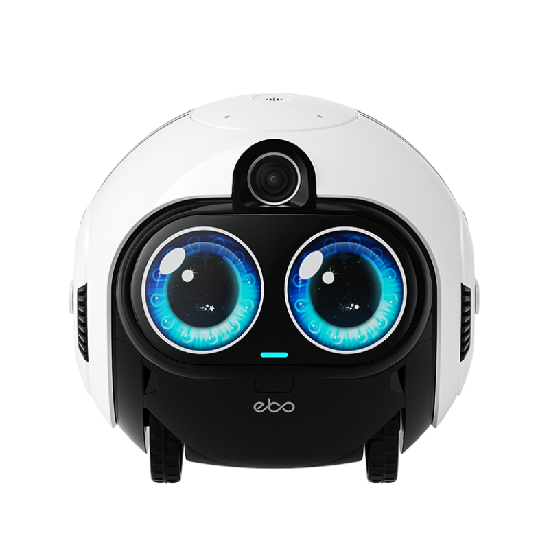 Front. Enabot - EBO Max FamilyBot Smart AI Home Robot with 4K Camera, Two-Way Video, Intelligent Navigation, Home & Pet Monitoring.