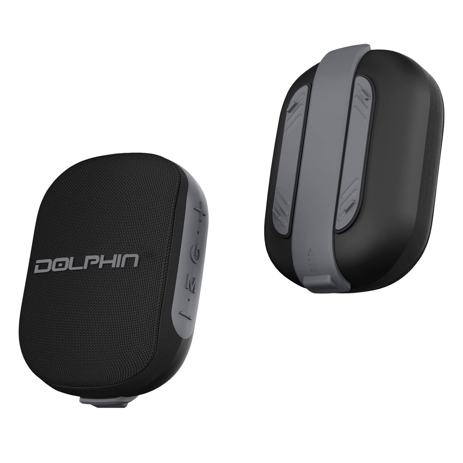 Angle. Dolphin Audio - CLP-150 Portable Waterproof Bluetooth TWS Clip Speaker - Black.
